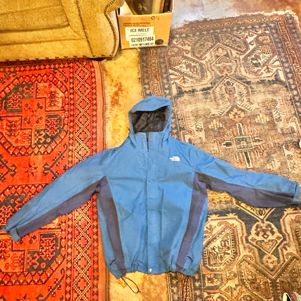 The North Face Blue Jacket(HyVent) Sz. Large.